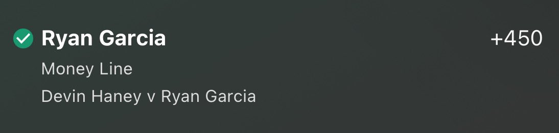 Anyone else bet on King Ryan? 

+450 ✅✅