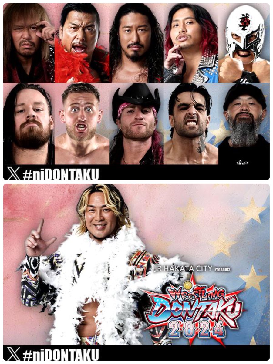FIGHTOWNmayor's tweet photo. 2024/4/21(日)
17時半〜大阪で道頓堀×2point5女子
⑥悠斗&金龍vsスミ&谷口
⑤dfld戦 Sデルフィン&花園vs Iペンギン&Fペンギン
#doutonbori_pro
#2p5
18時〜川崎でwave
#wavepro
長野で新日本プロレス
⑦LIJ vs BC/WD
⑥J5G vs O_KHAN&TJP&F_Akira
⑤棚橋&矢野&海野&ボルチンvs H.o.T
#njDONTAKU
など https://t.co/V1iyX5SSc7