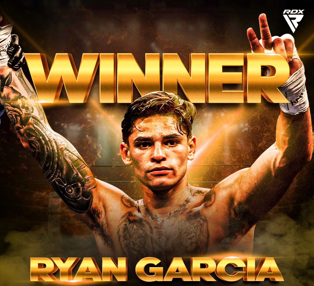 Ryan Garcia wins via Split Decision!! 👏🏻 #HaneyGarcia