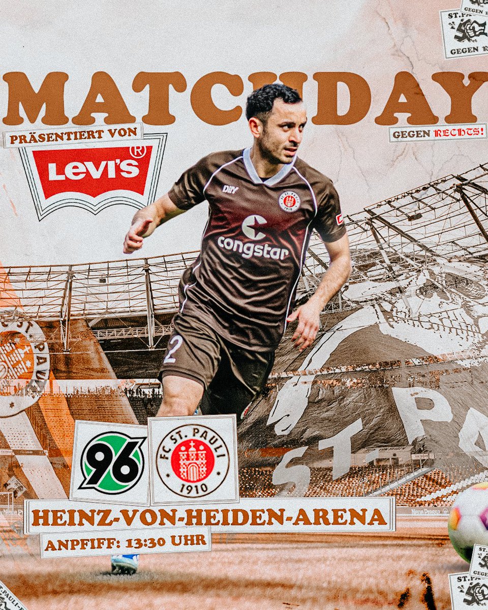 Auf nach Hannover. Forza, Boys in Brown! 🤎🤍 #h96fcsp #fcsp | präsentiert von @LEVIS