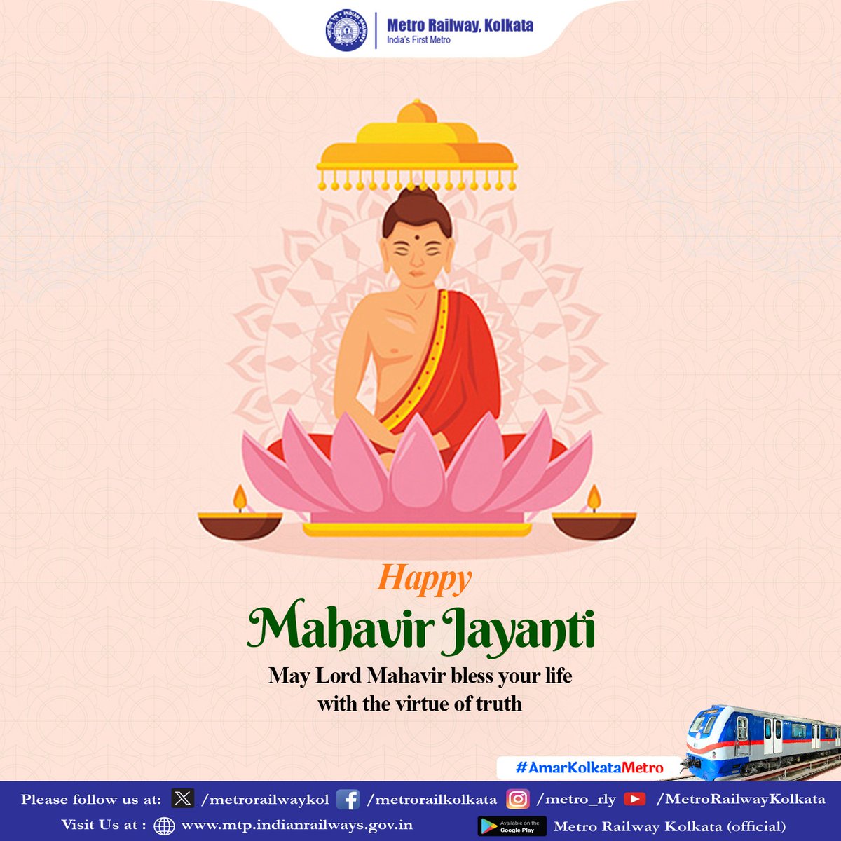 May the holy words show you the path to never ending happiness. Sending you warm wishes on this auspicious day. Happy Mahavir Jayanti. #mahavirjayanti #mahavir #jaintemple #jaijinendra #mahavira #parshwanath #bhakti #india #mahaveer #adinath #jaindharam