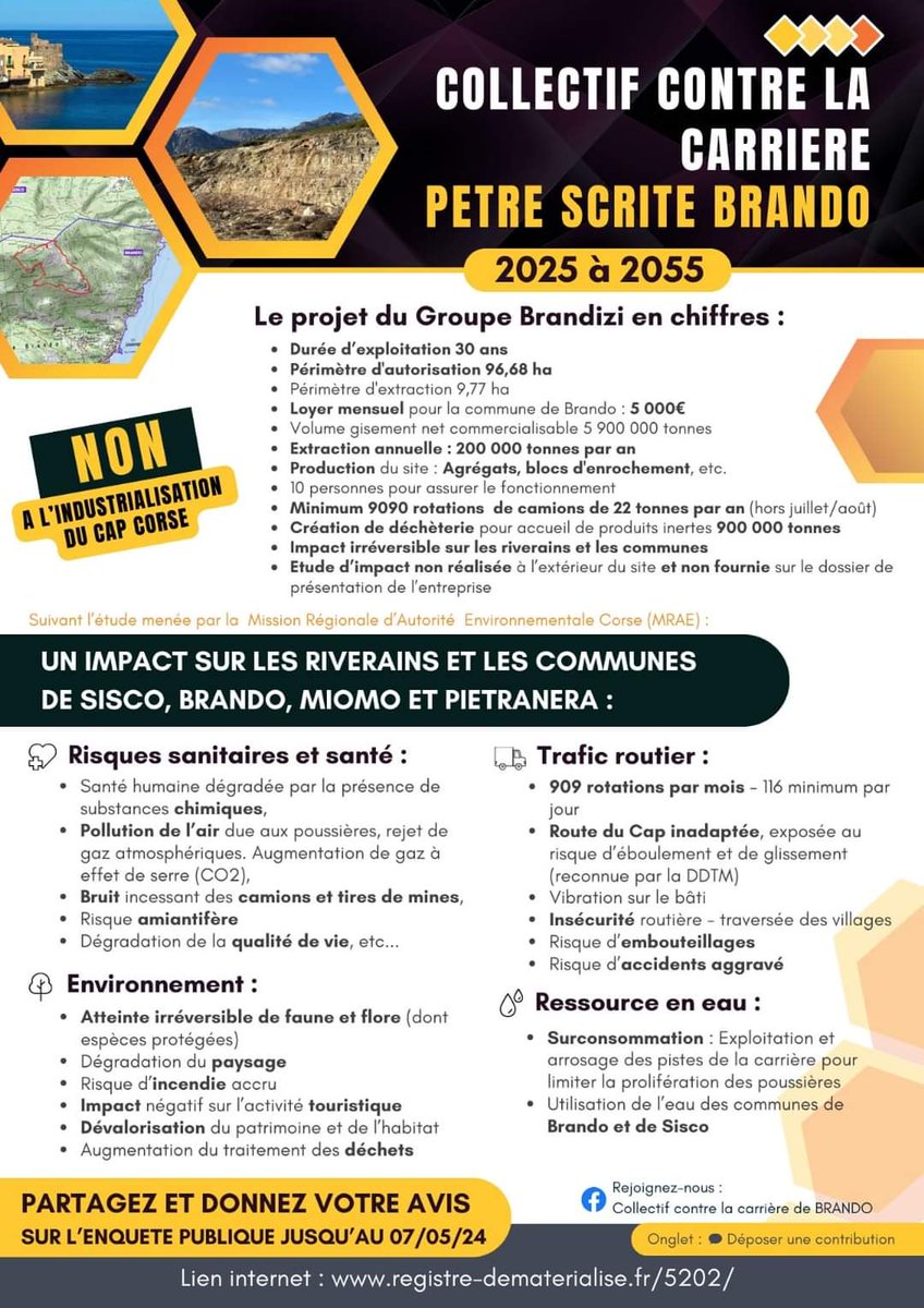 Piombucciu's tweet photo. Une catastrophe écologique en perspective dans le Cap Corse.
Au courant @Ambiante20 https://t.co/CUqd3KkzeS