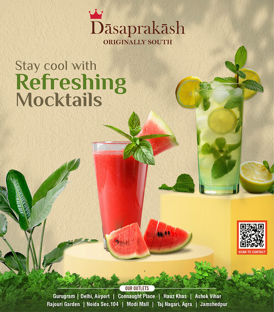 Stay cool with our refreshing mocktails!
#thedasaprakash #mocktails #summerdrinks #cooldrinks #drinkspecials #southindianrestaurant #restaurant #SummerSpecial