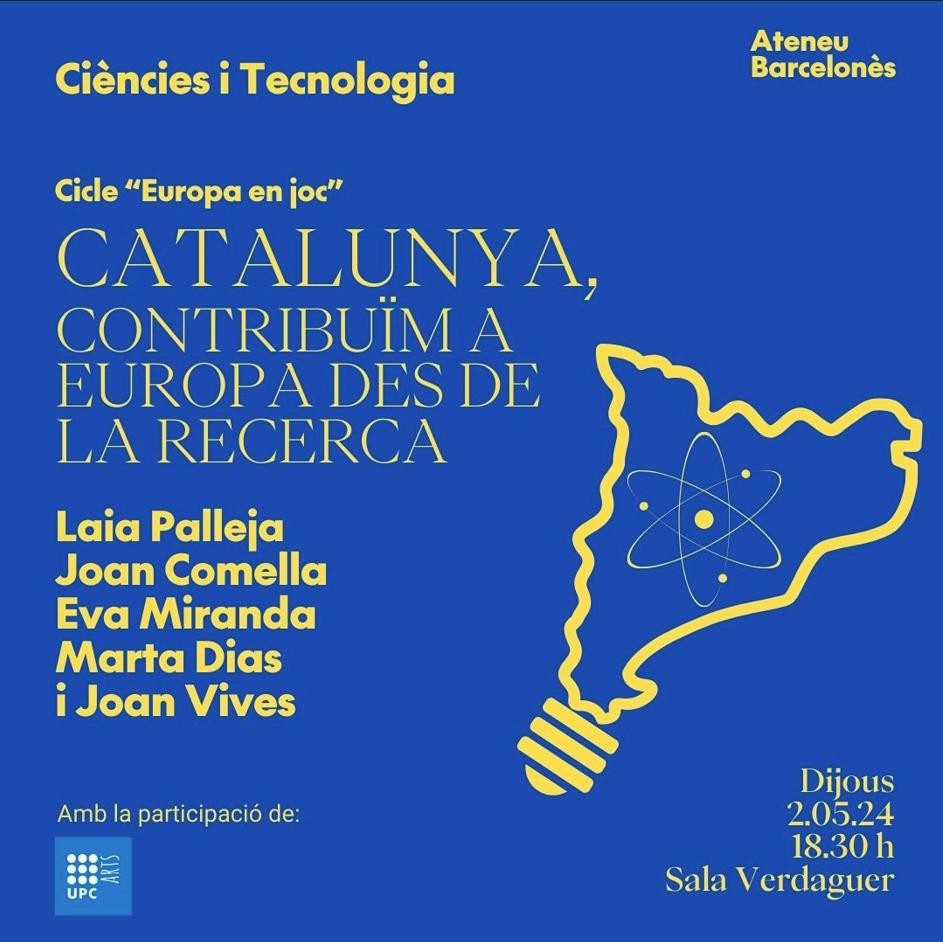 No us ho perdeu!!
<a href="/iCERCA/">Centres CERCA</a> <a href="/joangomezp/">Joan Gómez Pallarès</a> @ateneubcn <a href="/UPC_Arts/">UPCArts</a> <a href="/EULIFE_news/">@EULIFEnews</a>