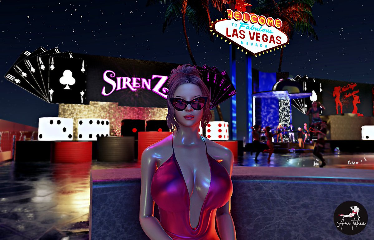 #saturday night at #ClubSiren 🍸
#anntakia #3dx #weekend #secondlife #club #AI