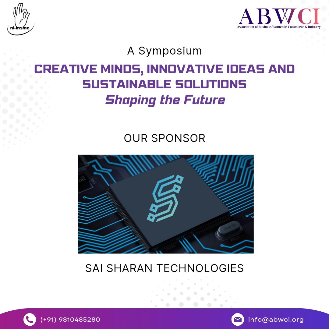 ANNOUNCEMENT! 📣 We're thrilled to announce our partnership with 🌟 Sai Sharam Technologies 🌟! Thank you for joining us and supporting the Symposium, “Creative Minds, Innovative Ideas and Sustainable Solutions - Shaping the Future”! 🤝