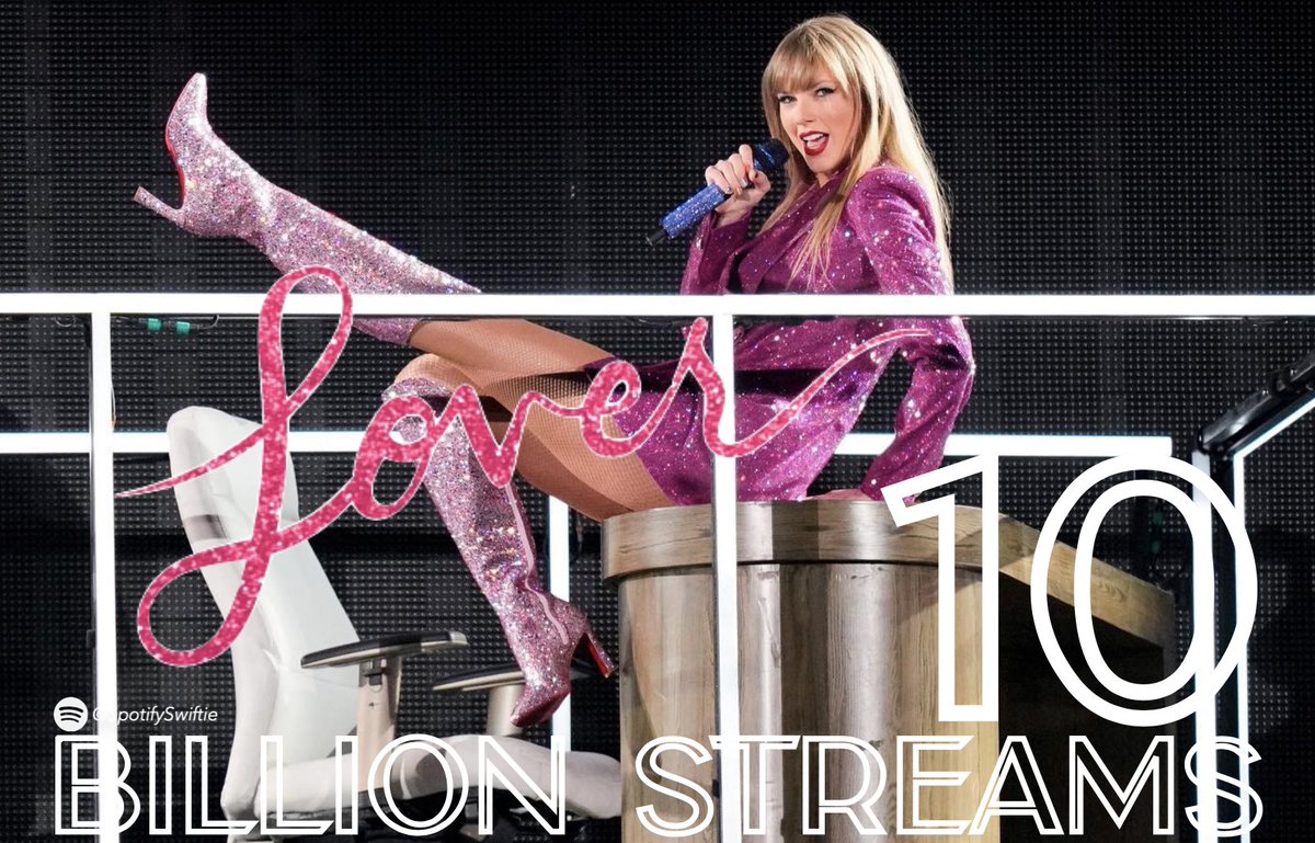 'Lover' has now surpassed 10 BILLION streams on Spotify! —It becomes the FIRST album by Taylor Swift to do so!