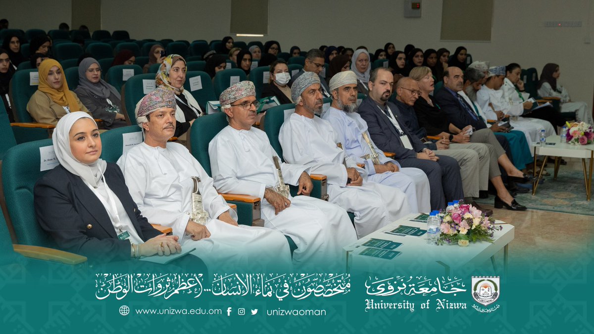 unizwaoman's tweet photo. The University of Nizwa inaugurated its 1st Annual English Language Conference, titled "Navigating the Digital of ELT in Oman," under the patronage of His Excellency Abdullah Mohammed Al Sarmi, State Council Member. https://t.co/drEB210cJJ