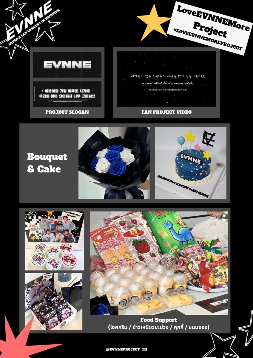 📢 #LoveEVNNEMoreProject

สรุปโปรเจคเมื่อวานนี้มีอะไรบ้างมาดูกัน💗
-Project Slogan &amp; Video
-Bouquet &amp; Food Support

คลิปโปรเจค🎥
🔗youtu.be/DeYTEnt6FJg?si…

สรุปค่าใช้จ่าย💰
🔗docs.google.com/spreadsheets/d…

ขอบคุณทุกคนที่ช่วยทำให้โปรเจคนี้สำเร็จไปด้วยกัน💗

#2024_EVNNE_FANCONCERT_IN_BKK