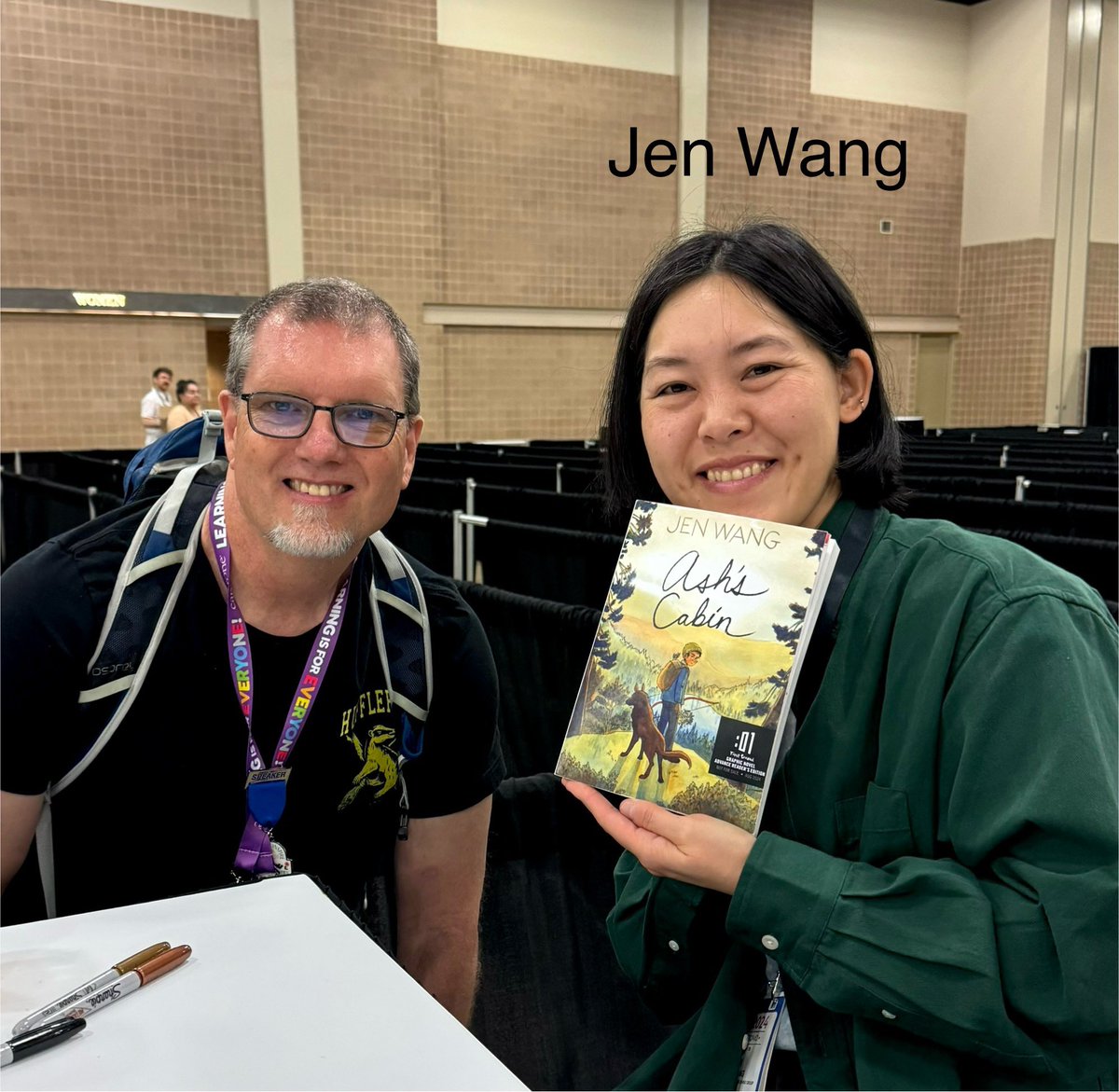 PeteBiddleYFNRL's tweet photo. Met a lot of great authors at the TLA conference. All of them were so nice. I like getting their books signed to the YWA Rockin’ Library so students can check out a signed copy. #txla24 #texaslibraryassociation #books #librarians @YWSteamPrepNT @EPISDLibraries @ELPASO_ISD https://t.co/dQhoMd8zyw