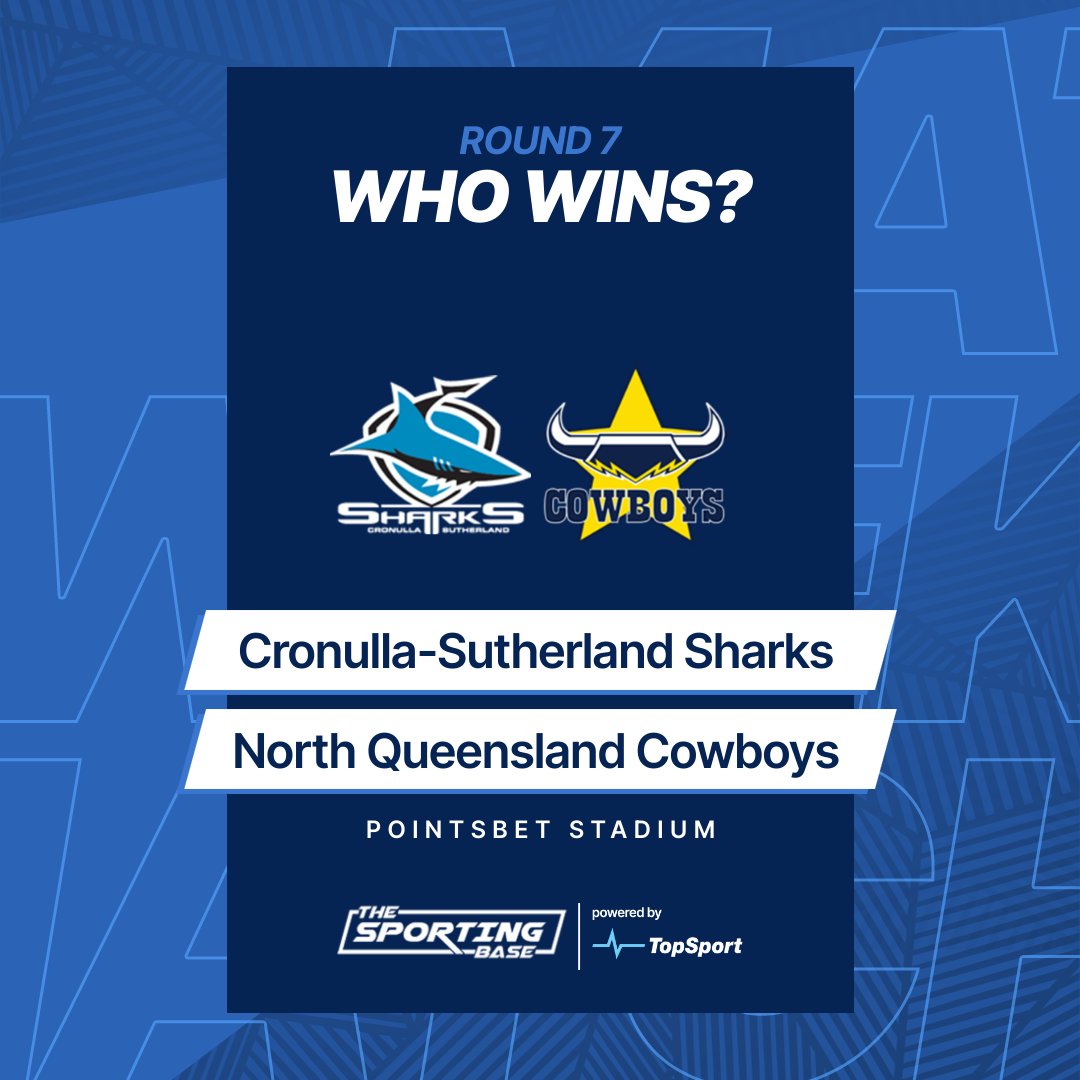 🚨🏉 Sharks Vs Cowboys The Sharks are on top of the ladder but will they be there after this game? View Our Preview & Bets: tinyurl.com/TSBNRLTIPS