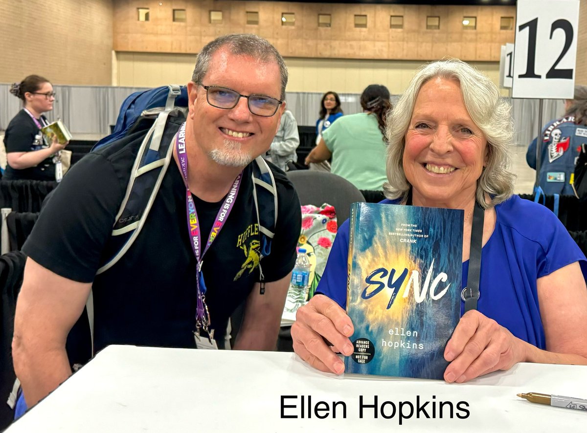 PeteBiddleYFNRL's tweet photo. Met a lot of great authors at the TLA conference. All of them were so nice. I like getting their books signed to the YWA Rockin’ Library so students can check out a signed copy. #txla24 #texaslibraryassociation #books #librarians @YWSteamPrepNT @EPISDLibraries @ELPASO_ISD https://t.co/UQcBJglMGa