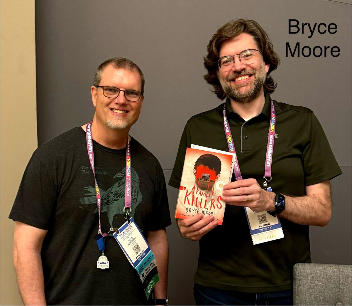 PeteBiddleYFNRL's tweet photo. Met a lot of great authors at the TLA conference. All of them were so nice. I like getting their books signed to the YWA Rockin’ Library so students can check out a signed copy. #txla24 #texaslibraryassociation #books #librarians @YWSteamPrepNT @EPISDLibraries @ELPASO_ISD https://t.co/UQcBJglMGa