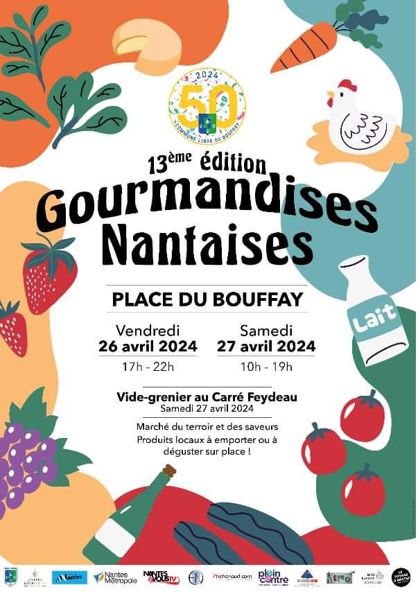 Nous serons présents aux Gourmandises Nantaises organisée par la Commune Libre du Bouffay à Nantes. #Muscadet #VinBreton #Nantes #Bretagne