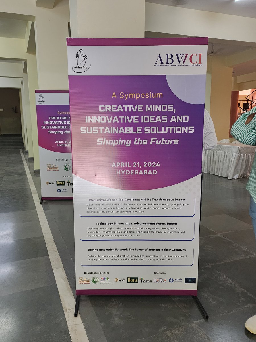 We are all set to kickstart the symposium,'Creative Minds, Innovative Ideas & Sustainable Solutions- Shaping the Future' in Hyderabad. Follow us as we share the insights from conversations which pave the way towards #creativity & #innovation. #WorldCreativityAndInnovationDay2024