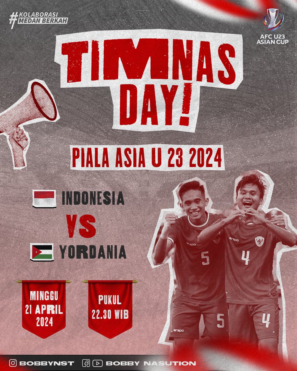 Jangan lupa malam nanti kita dukung timnas Indonesia melawan Yordania! Semangat Garuda!
