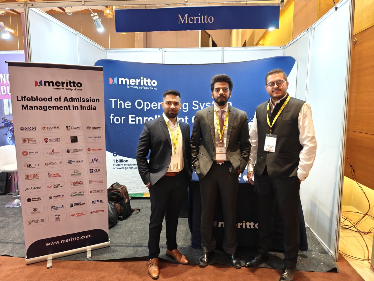 🌞 A very good morning from the city of nawabs, Lucknow. Our #MeritMakers are currently at the @Education Excellence Conclave forging meaningful connections with leaders in education. If you happen to be nearby, drop by and say a quick hello.
 #MeetMeritto #EEC #EnrollmentGrowth