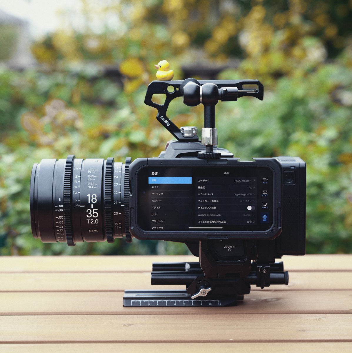 shimamuraakio's tweet photo. これは僕のBlackmagic PYXIS 6K。

#BMPCC6KPro https://t.co/hnUlo3BRfc