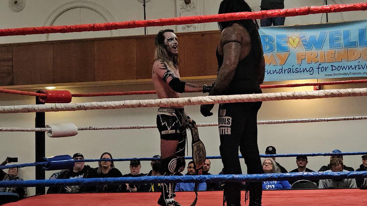 No sign of stopping ’til my veins rust
Strip me down, tear me apart, you’ll find one thing left
I fucking know where I came from!!!!

NEW MPW PWL TELEVISION CHAMPION