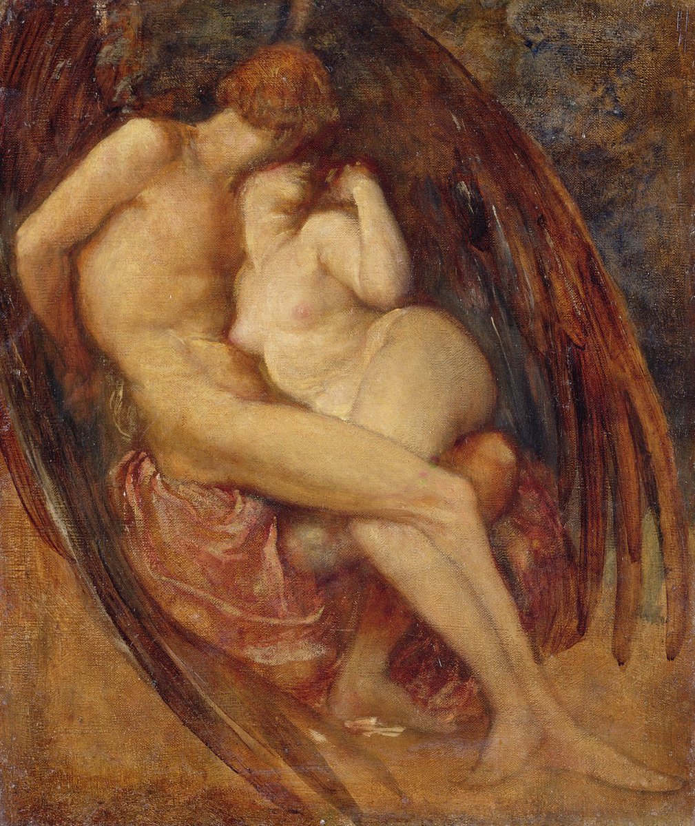 'Satan and Sin' by George Frederick Watts. @albertopetro2 @ZanelliNadia @BaroneZaza70 @karmendida @ampomata @neblaruz @BrindusaB1 @DavLucia @LunaLeso @augustin_gut @smarucci461 @AlessandraCicc6 @valerioLivia @yianniseinstein @svetlana_soroka @DEOLINDAMA93701 @oppedisanopeppe #art