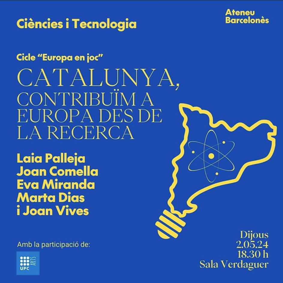 La Unió Europea és impulsora d'iniciatives de recerca a on Catalunya @iCERCA pot contribuir al projecte europeu de construcció d'una societat més competitiva, inclusiva i sostenible. Vine i participa. Acte Obert.@CRMatematica @CRGenomica @IRSJD_info @EULIFE_news @_BIST