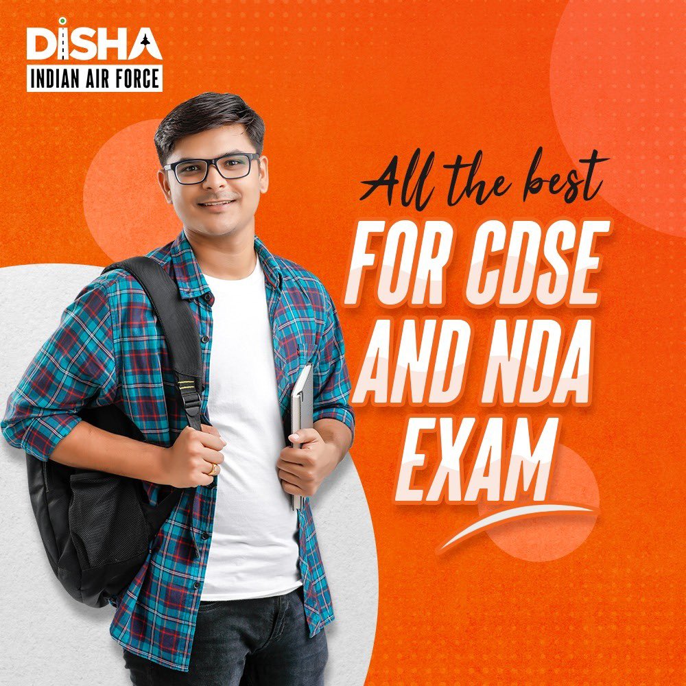 Stay calm and keep your mind clear during the exam. Your hard work will shine through. Good Luck!

For insights into career prospects at IAF, please visit: careerairforce.nic.in

#IAF #DISHAbyIAF #IndianAirForce #DISHAbyIndianAirForce #CareerinIAF #JoinIAF #DISHA #CDSE #NDA