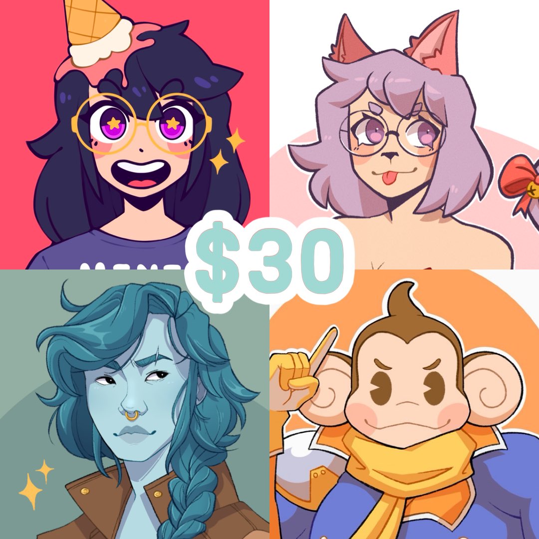 ⭐️ SALE SALE SALE ⭐️ I’ve had some unfortunate unexpected costs come up so I’m temporarily dropping icon comm prices from $50 to $30!