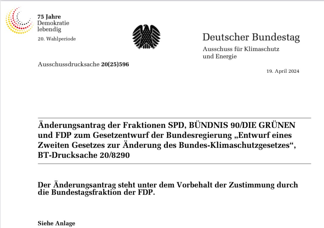 timbales's tweet photo. German Bundestag backs Carbon Dioxide Removal and to set targets for "technical sinks" for 2035, 2040, and 2045 in the Climate Law.
Nature-based removals have priority. And removals should be use to compensate residual emissions #CDR #negativeemissions
https://t.co/atvEszBGnC https://t.co/sMffIUygUd