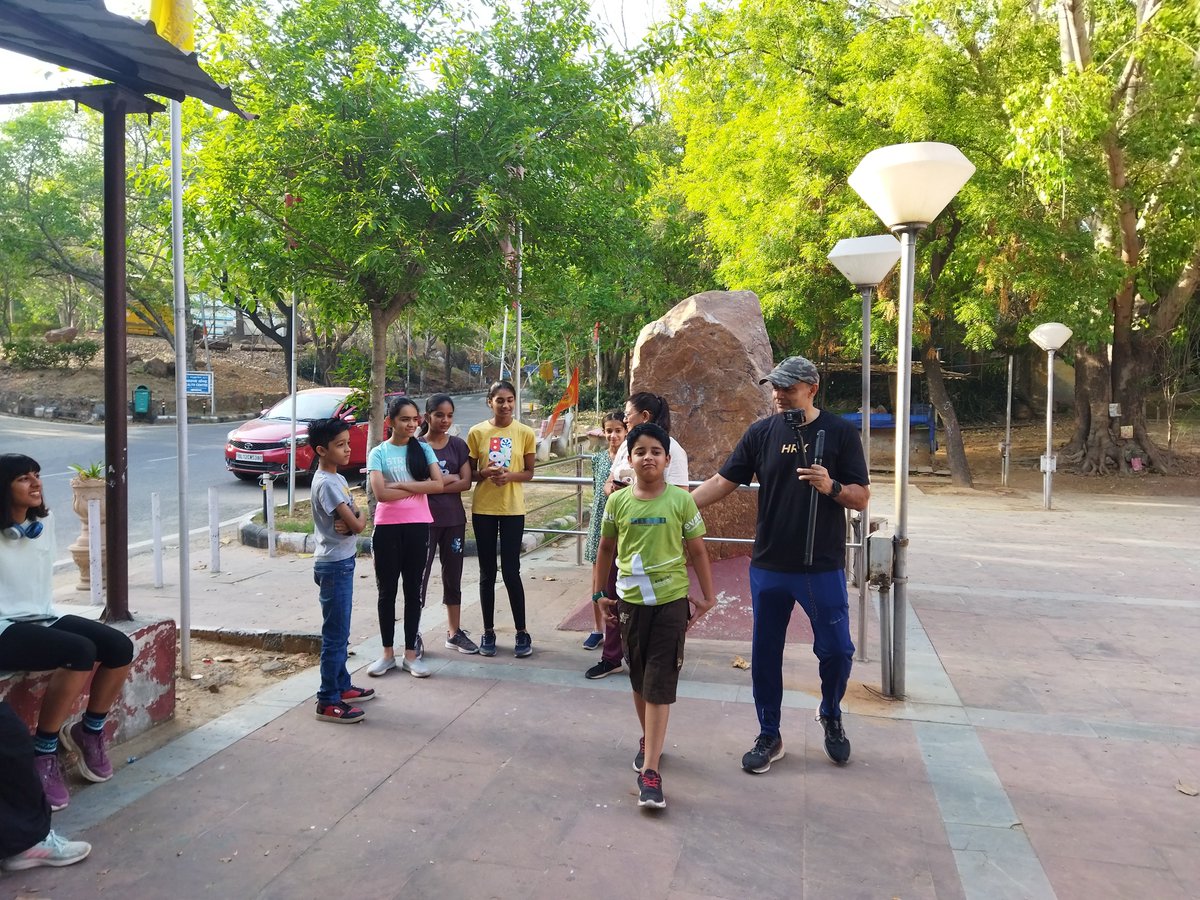 Nature Walk for Children conducted in IGNOU Campus and children actively participated..