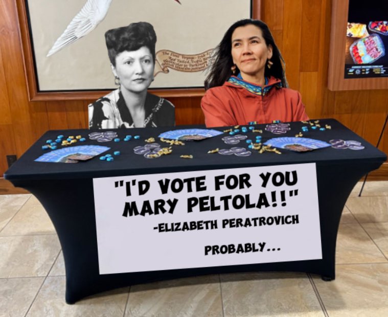 I mean, who leaves a signless and barren campaign table laying around at the ol' convention? #akelect #akleg #akgov #akal