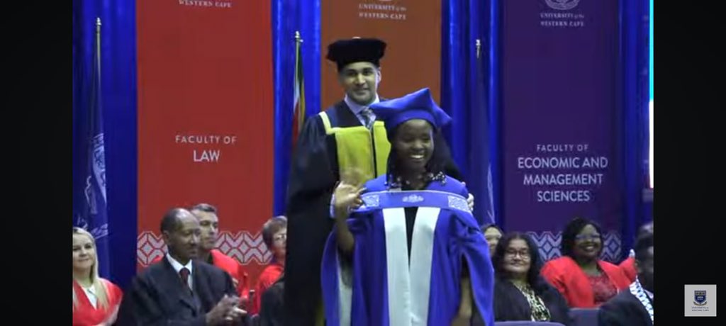 Big congratulations to my exceptional @KenyattaUni faculty colleague (and our alumna!) Jean Keraka who has just been conferred a PhD degree by the University of Western Cape. Absolutely deserved! Hongera Dr. Jean! @KUSOLAAssoc