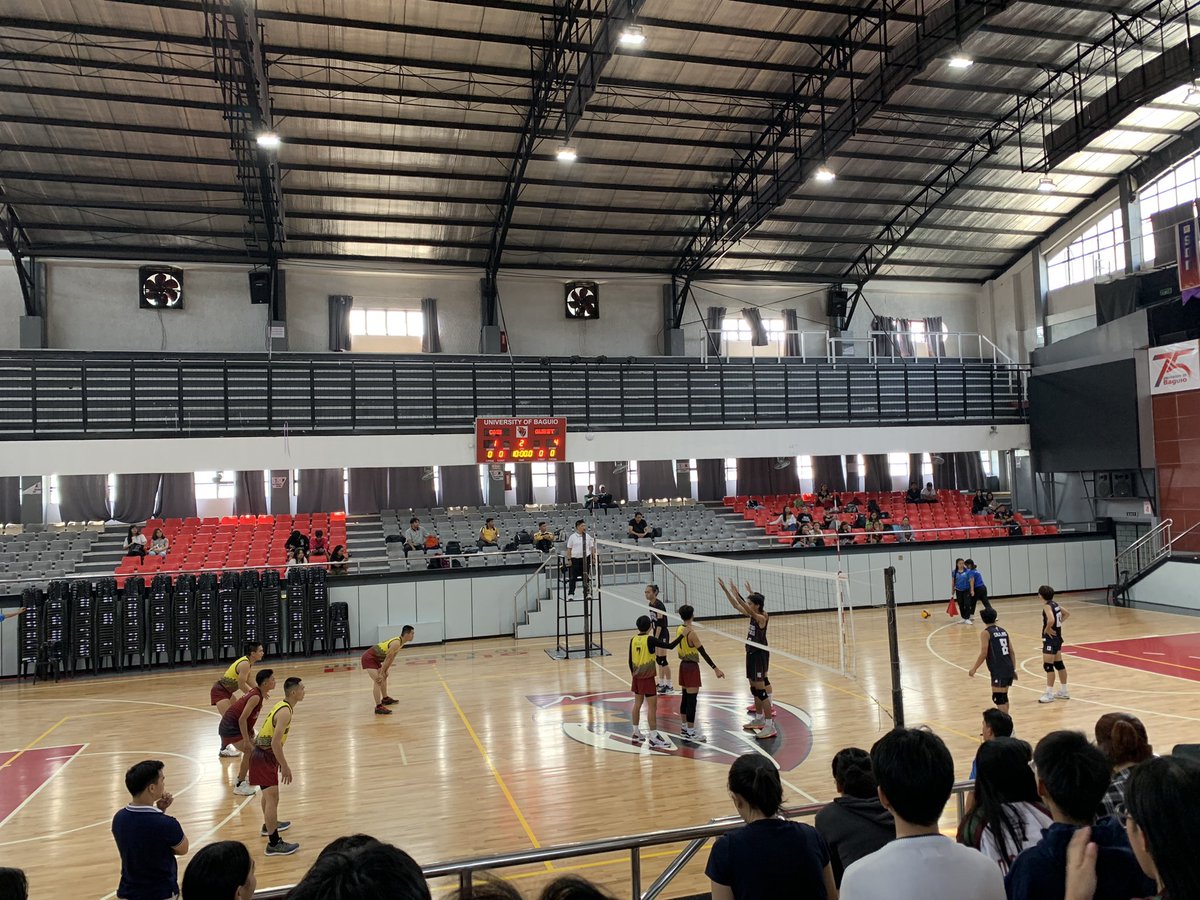 UPBaguioUSC's tweet photo. NOW HAPPENING: UPB Fighting Maroons squares off against BCU Eagles in the Men’s Volleyball Tournament of the 34th Season of the BBEAL.
The Fighting Maroons currently leads with 2-0.
#UPBFight
#BBEAL34 https://t.co/TaChaBGG6S