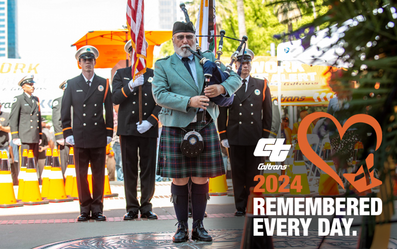 Join us this Thursday, April 25 at the State Capitol in Sacramento for the Caltrans Workers Memorial, honoring Caltrans employees who lost their lives while on the job. 🧡 More info: bit.ly/3vv9Bri

#BeWorkZoneAlert #MoveOver #caltransfamily @CA_Trans_Agency @CAgovernor