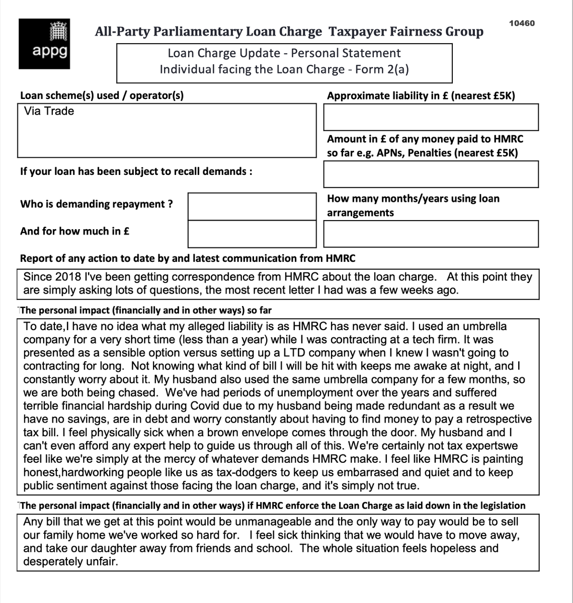 We are in debt and worry constantly about having to find money to pay a retrospective tax bill. I feel physically sick when a brown envelope comes through the door...we feel like we're simply at the mercy of whatever demands HMRC make
#LoanChargeScandal #LoanCharge