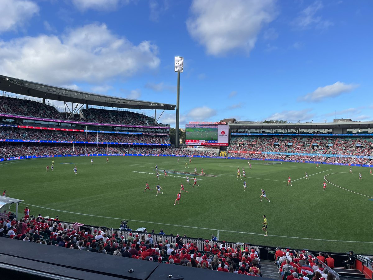 A perfect afternoon at #AFLSwansSuns
