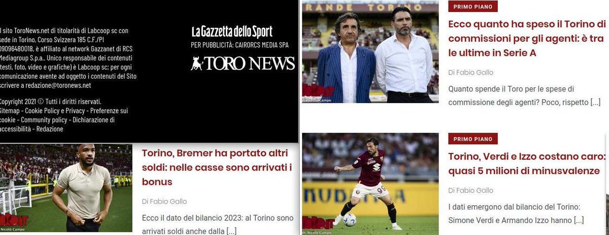 OperazDelleAlpi's tweet photo. #Toronews vive grazie a #Rcs, inutile aspettarsi qualcosa.
Spiace #Toroit non faccia analisi seria su bilanci del #Toro: COLPEVOLE che sposti attenzione su costi procuratori & altre minuzie invece di parlare dei 159 milioni di debiti di una scatola vuota: sono 64 + di #Cimminelli https://t.co/0hDrTyAIxI