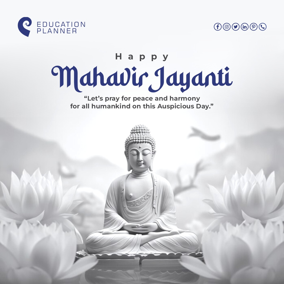 eduplanner_io's tweet photo. On this auspicious occasion of Mahavir Jayanti, Education Planner wish you and your family love, light, happiness, laughter, wealth and good health. Happy Mahavir Jayanti.

#educationplanner #mahavirjayanti #jainism #jain #mahavir #jaintemple #jaijinendra #mahavira #parshwanath https://t.co/rEC0w1waxT