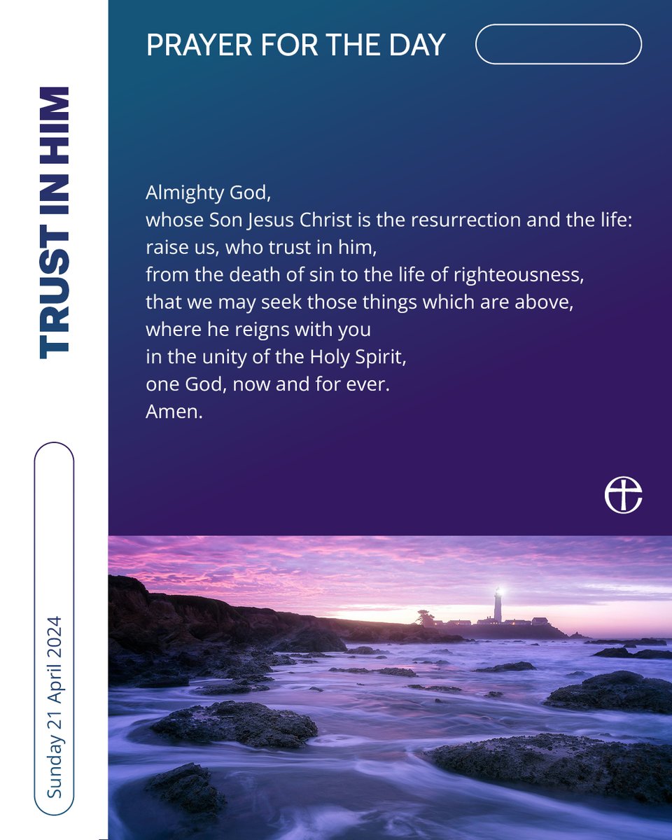 Pray with us. Plain text and audio formats of today's prayer are available at cofe.io/TodaysPrayer.