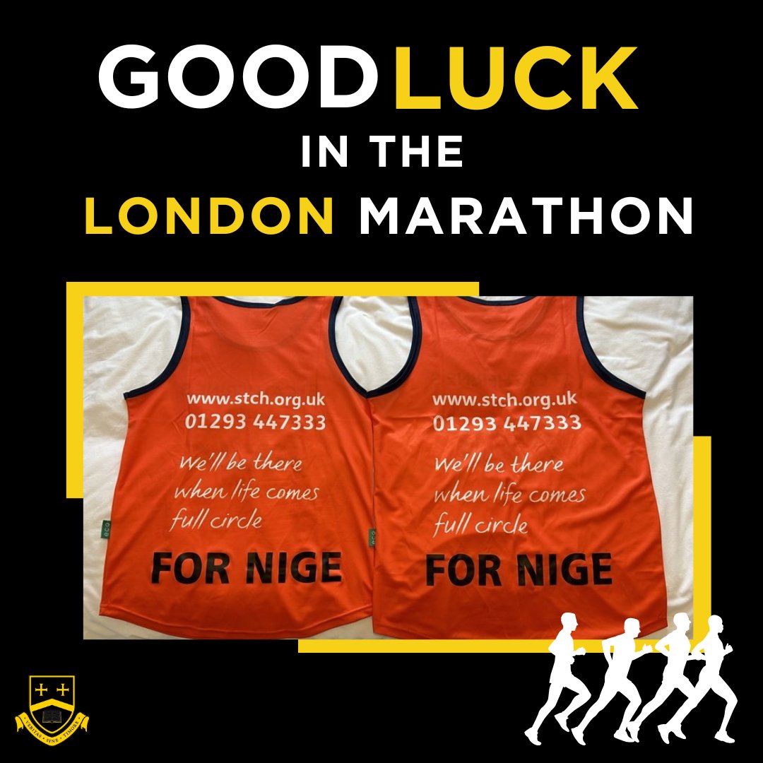 Good luck to Caterham’s own Dr Wright (patron of Wright Society for young medics) running #LondonMarathon in aid of St Catherine’s Hospice. We’re cheering you on! justgiving.com/fundraising/Ri…