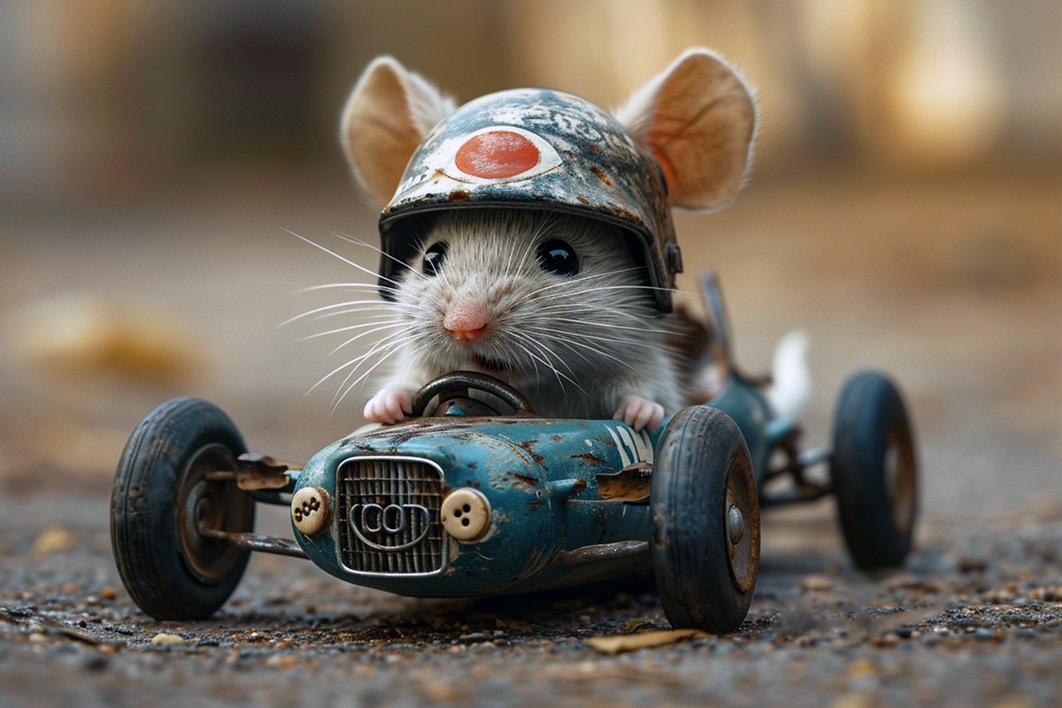 All species are intelligent, sentient beings. It's probably unlikely that a mouse is going to win the grand prix, but we should all treat other species as we would treat humans - with respect, care and love. Image by pixabay.com/users/hellio42…