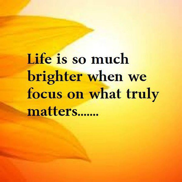 Sunday Friendly Reminder…Life is so much brighter when we focus on what truly matters. 🙌🧡 #SundayMorning #enjoylife #sundayvibes