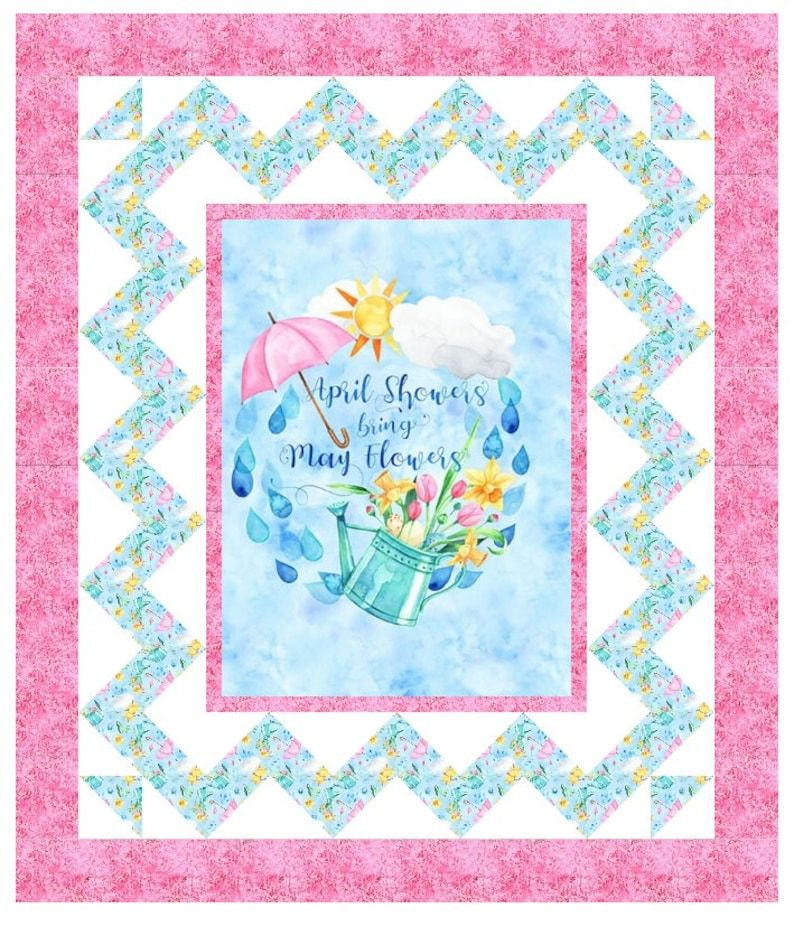 What a #gorgeous #fabric panel for #crafting, #sewing, and #quilting! Let's celebrate the seasons with April showers bringing May flowers. #fabriccrafting #babyshowergift #lapquilt #AprilShowers #MayFlowers buff.ly/44UEyBR