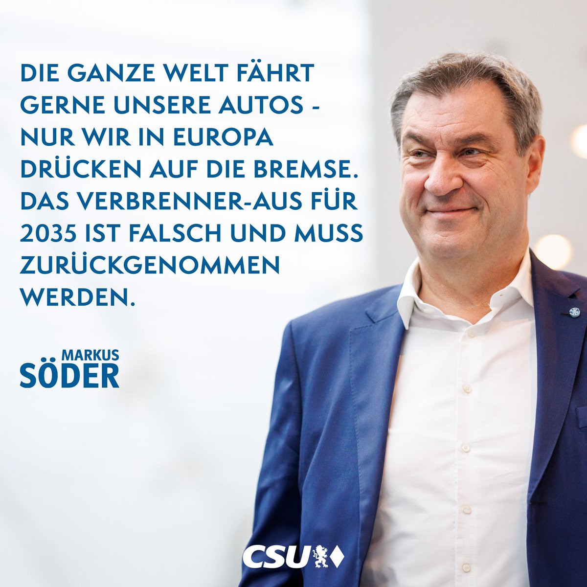 Deutschland ist Autoland: Unsere Automobilhersteller sind weltweit führend im Bau von Verbrennermotoren. Es ist daher falsch, eine funktionierende Technologie zu verbieten und künftig anderen Ländern zu überlassen. Statt zu verbieten und kürzen müssen wir erlauben und fördern.