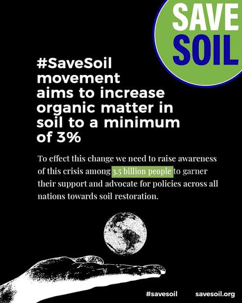 Canteline's tweet photo. "Without people's awareness of the urgency for immediate action to protect the world's soil, democratically elected governments are not moving at an adequate pace. If you don't make that urgency an electoral issue, you will fail solve the problem". - Sg
#WriteForSoil #SaveSoil https://t.co/i5oTU79dHP