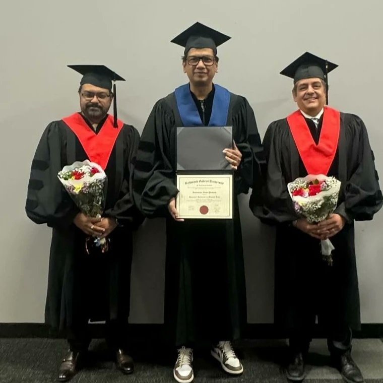 .@rvijayprakash received honorary doctorate in musical arts at Toronto from Richmond Gabriel University #VijayPrakash #Sandalwood #KFI #Kfiupdate #Kannadafilmupdates