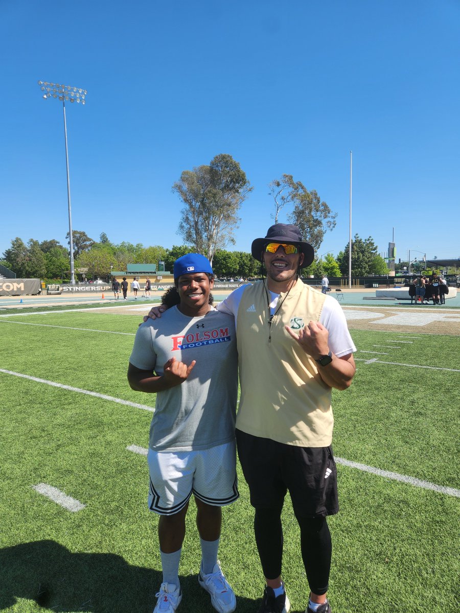 I had an amazing time at the Sac state spring game and I can't wait to attend their summer camp. @chrismparry @