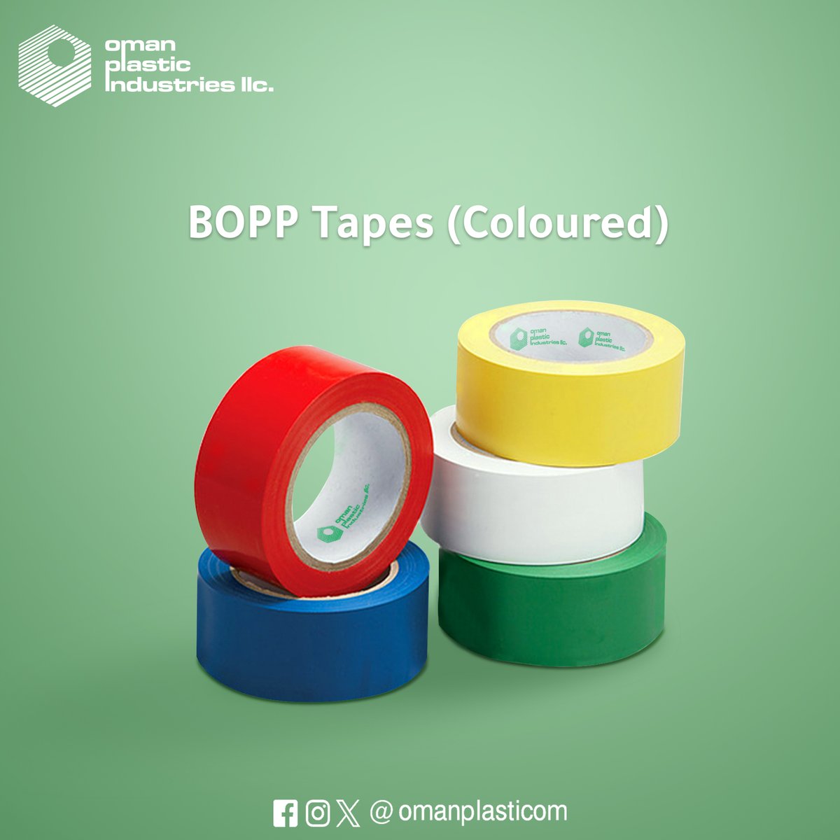 omanplasticom's tweet photo. أشرطة لاصقة (ملونة)
 BOPP Tapes ( Coloured )

مواد عالية الجودة وغير سامة
High quality materials, and non-toxic

#العمانية_للصناعات_البلاستيكية #بلاستيك #عمان #سلطنة_عمان #مسقط
#opi #omanplastic #plastic #oman #sultanate_of_oman #muscat https://t.co/QQf7fVyFjE