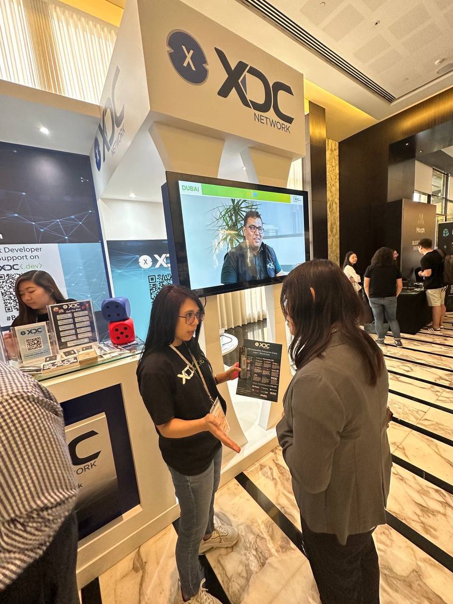 It's the LAST DAY of #ETHConference! Don't miss your chance to visit us at Booth #M1 for some exclusive insights and surprises. Swing by, say hi, and let's chat about the future of blockchain! #XDC #XDCNetwork #ETHDubai #ETHDubai2024 @ETHDubaiConf @XinFin_Official