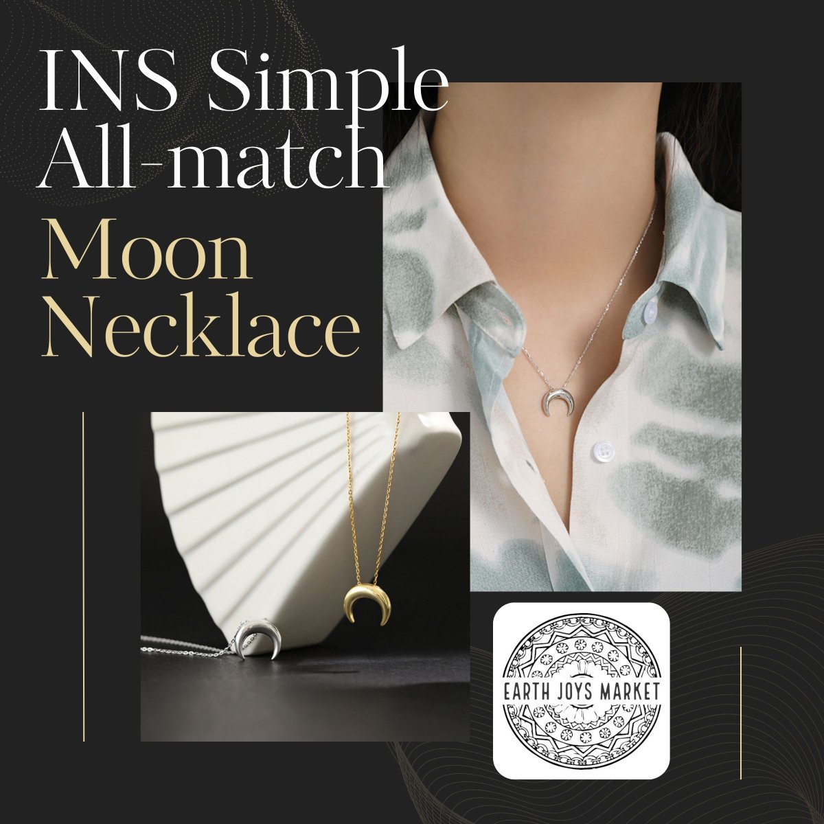 'Discover Lunar Elegance: Korean Style 925 Sterling Silver Moon Necklace by Earth Joys Market!'
#EarthJoysMarket #SterlingSilverNecklace #KoreanStyle #MoonNecklace #shoponline 

Shop Now: ➡ earthjoysmarket.com/product/korean…