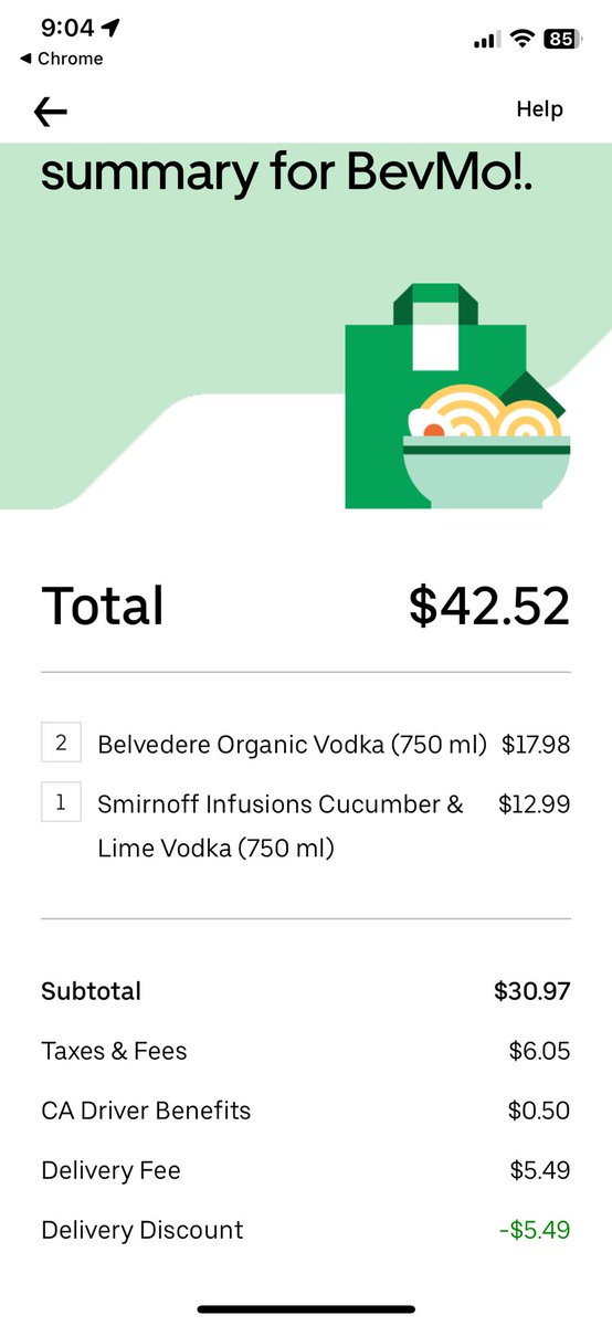abarr101's tweet photo. @UberEats once again  , and. Of course it’s the classic bait and switch scam from @UberEats https://t.co/qttyzyLExP